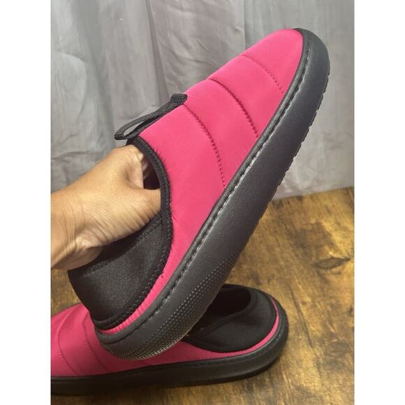 Crocs Classic Puff Moc Dragonfruit Pink Slip On Comfort Lined Womens 10 Mens 8 - Picture 6 of 11